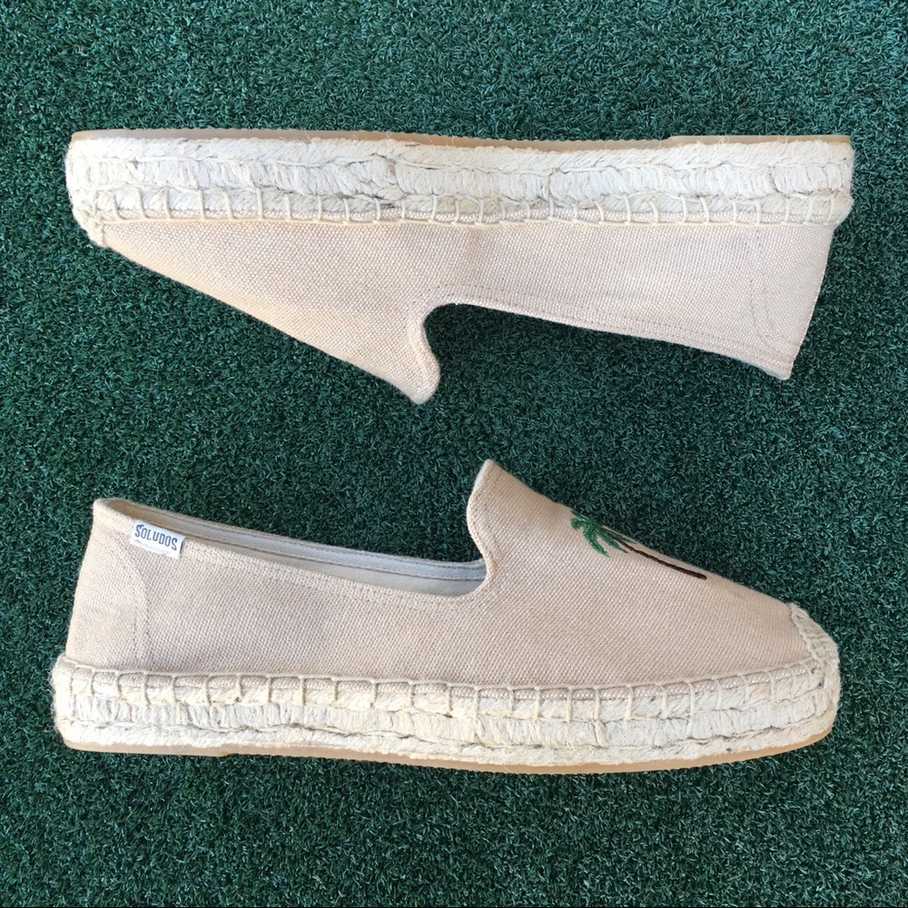 NWT Soludos Palm Tree Smoking Slipper 10 - Picture 2 of 8